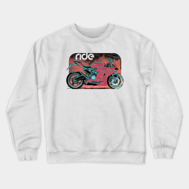 Ride panigale 959 cyber Crewneck Sweatshirt by NighOnJoy